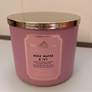 Bath and Body Works 3-Wick Candle Rose Water and Ivy